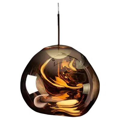 Pre-owned Tom Dixon Melt Mini Led Pendant Light – Copper , United Kingdom, Circa 2019 In Brown
