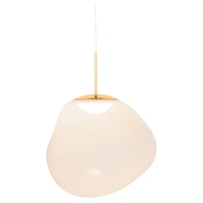 Pre-owned Tom Dixon 'melt' Opal Finish Polycarbonate Pendant In White