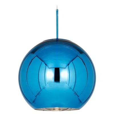 Pre-owned Tom Dixon Minimal Blue Copper Pendant Light, Small, Limited Edition