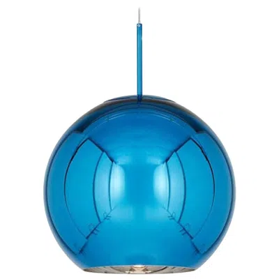 Pre-owned Tom Dixon Minimal Blue Copper Pendant Light, Small, Limited Edition, Jeff Koons