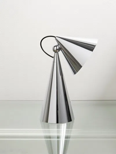 Tom Dixon Pose Portable Silver-tone Led Lamp