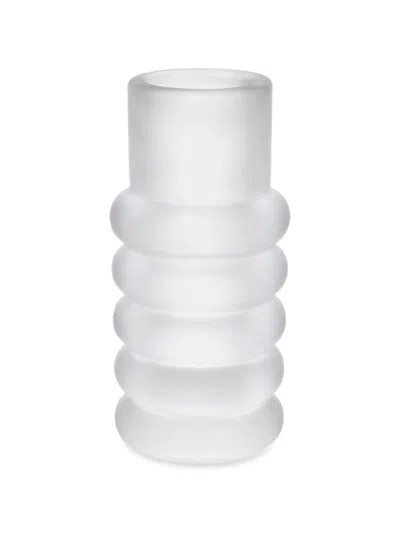 Tom Dixon Press Frosted Stem Vase In White