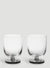 Tom Dixon Set Of 2 Puck Water Tumblers In Transparent