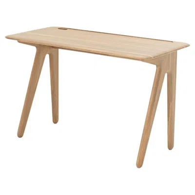 Pre-owned Tom Dixon 'slab' Solid Wood Desk, Natural Oak, Mid-century Modern, Uk In Brown