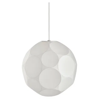 Pre-owned Tom Dixon 'soft' Round Pendant Light, Steel Frame, 17.7-inch In Transparent