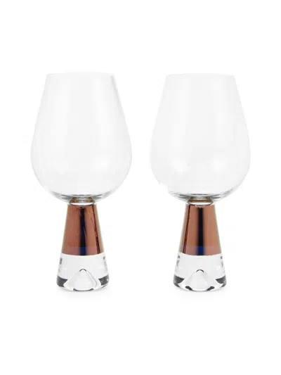 Tom Dixon Tank Champagne Glasses/set Of 2 In Brown