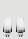 Tom Dixon Tank High Ball Set-of-two Glasses In Black