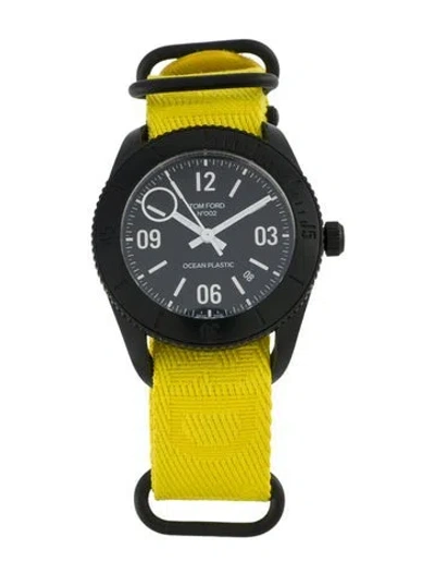 Pre-owned Tom Ford 002 Ocean Plastics Sport Watch In Multi