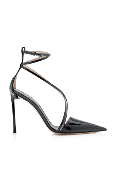 Tom Ford 105mm Black Patent Leather Lia Pump