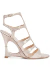 Tom Ford Paradis Croc-effect Leather Cage Sandals In Neutrals
