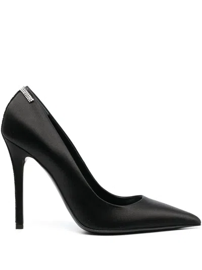 Tom Ford 105mm Crystal-embellished Satin Pumps In Black