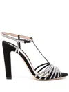 Tom Ford Jerry Suede And Crystal Strappy Sandals In Black