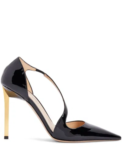 Tom Ford Patent Asymmetrical Stiletto Pumps In Black