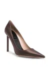 Tom Ford 85mm Betty Satin Pointed-toe Pumps In Brown