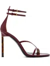 Tom Ford 110mm Double-buckle Tortoiseshell-heel Sandals In Red