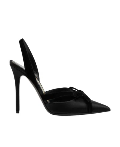 Tom Ford 115mm Bow-detail Slingback Sandals In Black