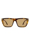 Tom Ford 1175 Aslan Sunglasses In Brown