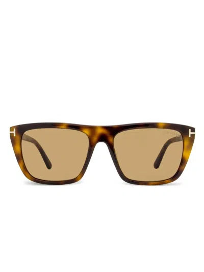 Tom Ford 1175 Aslan Sunglasses In Brown