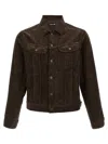 Tom Ford Slim-fit Cotton-blend Corduroy Jacket In Brown