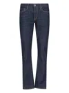 Tom Ford Contrast-stitching Straight-leg Jeans In Rinse Blue