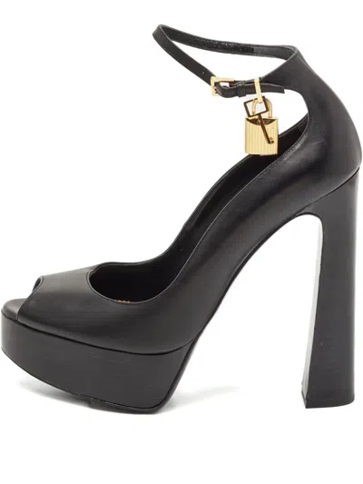 Pre-owned Tom Ford 120mm Leather Heeled Pumps