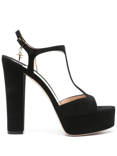 Tom Ford Angelina Heeled Sandals In Black
