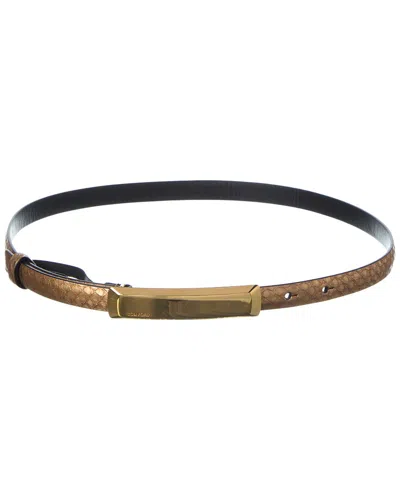 Tom Ford 15mm Snake-embossed Leather Belt In Pattern