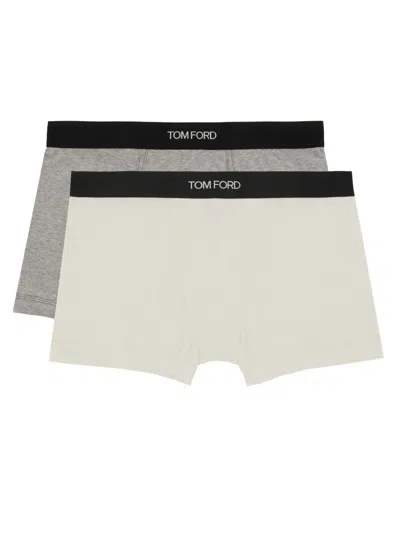 Tom Ford 2 Pack Boxer In Cotone In Neutral