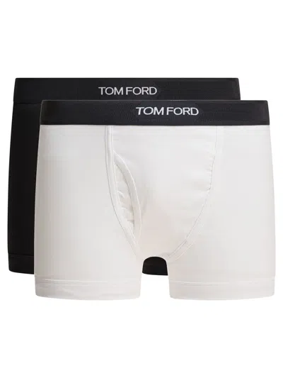 Tom Ford 2-pack Boxer With Logo Underwear Black