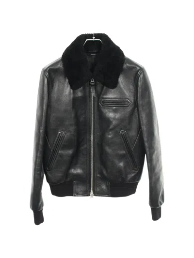 Pre-owned Tom Ford 2010s Leather Jacket In Black