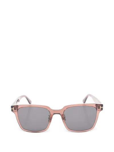 Pre-owned Tom Ford 2020s Square-frame Sunglasses In Brown