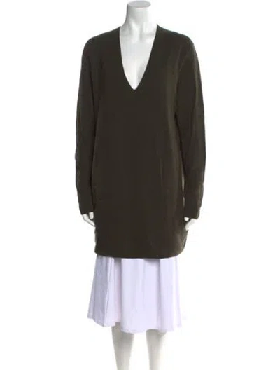 Pre-owned Tom Ford 2022 V-neck Sweater In Green