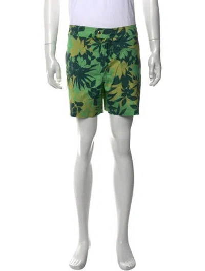 Pre-owned Tom Ford 2023 Printed Swim Trunks In Green