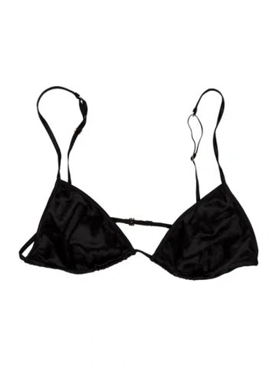 Pre-owned Tom Ford 2023 Satin Sports Bra W/ Tags In Black