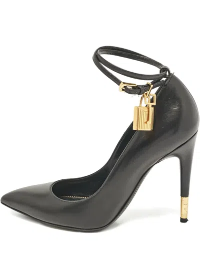 Pre-owned Tom Ford 2024 105mm Padlock Pumps