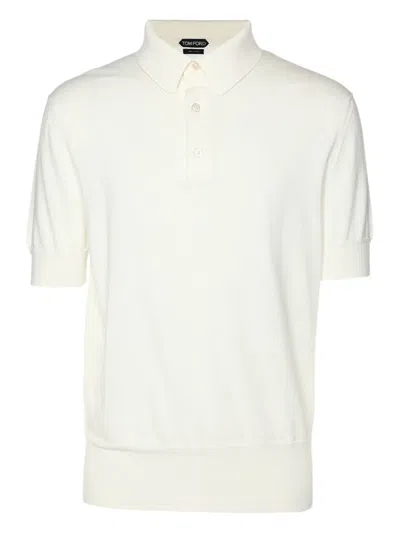 Pre-owned Tom Ford 2024 Knit Polo Shirt In Neutral