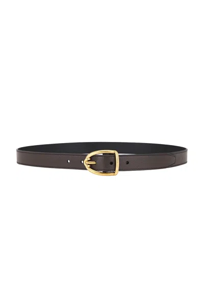 Tom Ford 23mm Angled Buckle Belt In Chocolate
