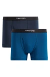 Tom Ford 2-pack Cotton Jersey Boxer Briefs In Multi