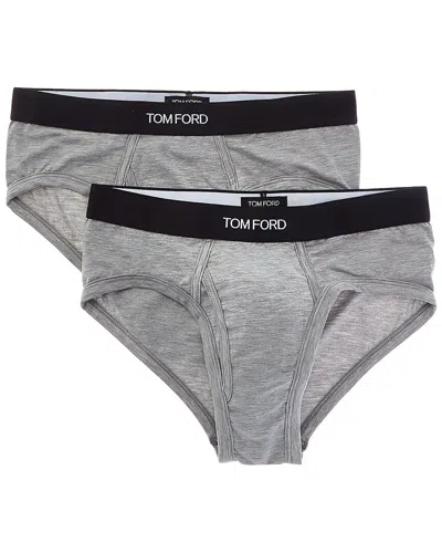 Tom Ford 2pk Brief In Gray