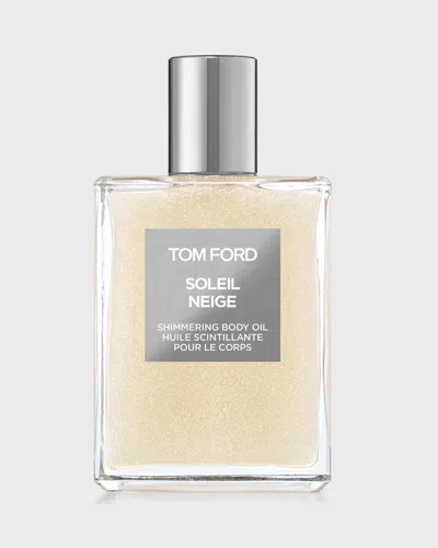 Tom Ford 3.4 Oz. Soleil Neige Shimmering Body Oil In 01 Platinum
