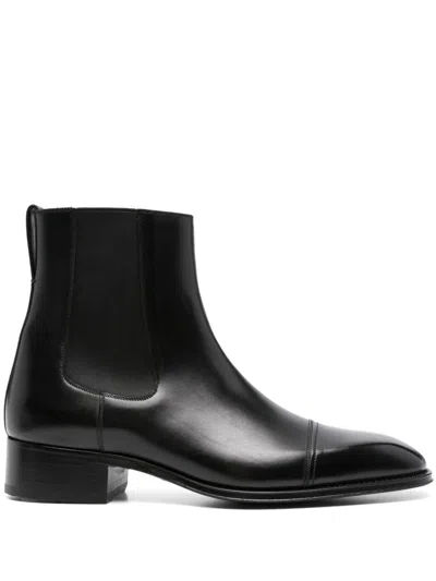 TOM FORD 40MM HAINAUT CHELSEA BOOTS - MEN'S - CALF LEATHER