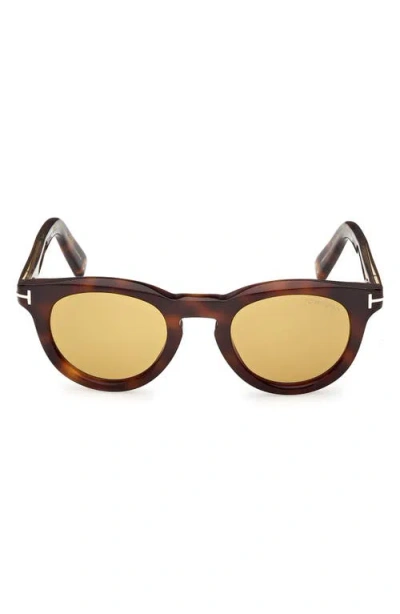 TOM FORD TOM FORD 47MM SMALL ROUND SUNGLASSES