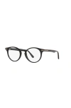 Tom Ford 48mm Round Optical Glasses In Black