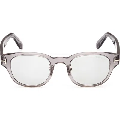 Tom Ford 48mm Square Sunglasses In Grey/smoke