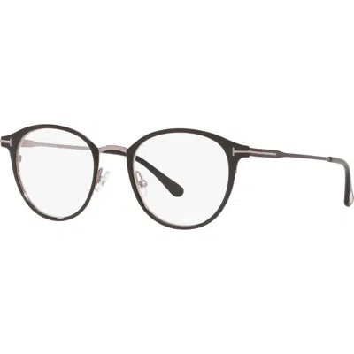 Tom Ford 49mm Oval Optical Glasses In Black