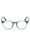Tom Ford 49mm Round Blue Light Blocking Glasses