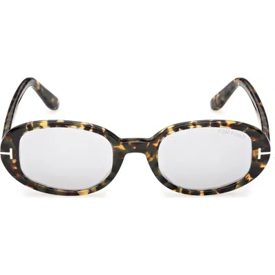 Tom Ford 49mm Small Iggy Oval Sunglasses In Multi