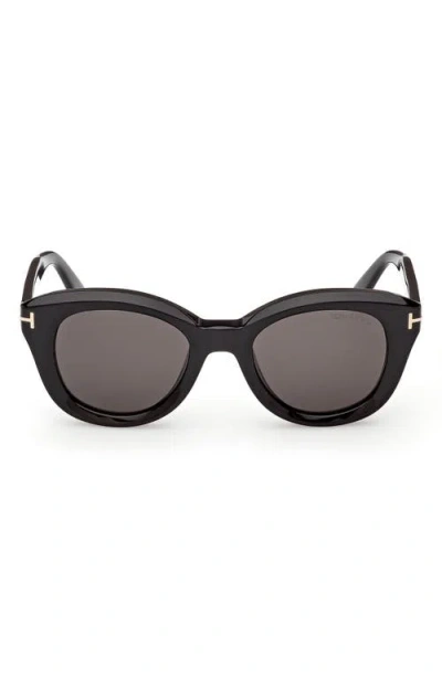 Tom Ford 49mm Small Round Sunglasses In Pink