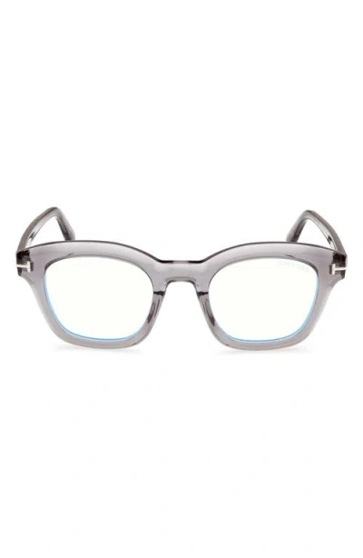Tom Ford 49mm Square Blue Light Blocking Optical Glasses