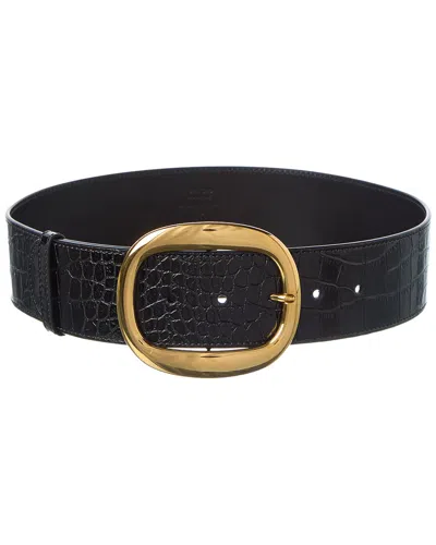 Tom Ford 50mm Croc-embossed Leather Belt In Orange